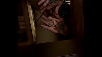 Shhh i have a surprise for you under the dinner table