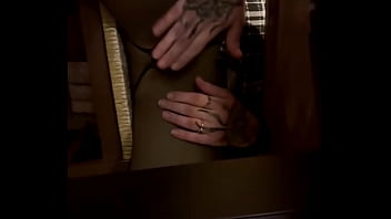 Shhh i have a surprise for you under the dinner table