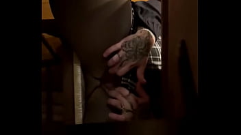 Shhh i have a surprise for you under the dinner table