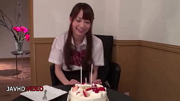 Japanese beauty and teacher share private lesson of passion