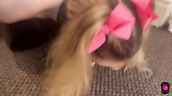 Jessica Bloom Rewards Her Obedient Pet Jenby With Dog Biscuits thumbnail