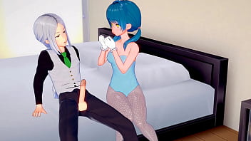 Bouncing on a hard cock bunny cutie candice rides until creampie