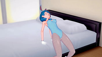 Bouncing on a hard cock bunny cutie candice rides until creampie