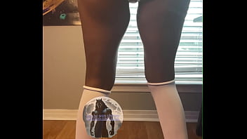 Sexy slim thick submissive big booty cheating ebony wife loves dressing up for her bbc bull and being a slutty sex slave