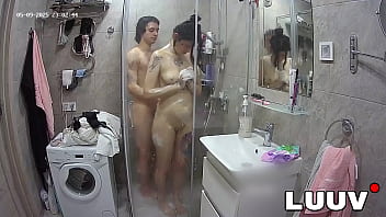 Luuv a webcam couple's steamy homemade shower a daily exhibitionist thrill