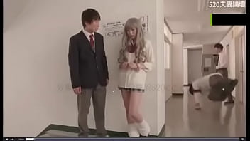 Japanese girl and three boys