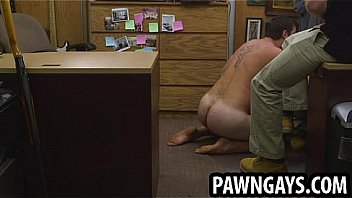 Amateur Hunk Sucking On Two Cocks At The Pawn Shop thumbnail