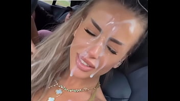 Geri nikol пръскат е със сперма по лицето