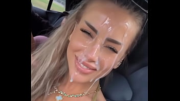 Geri nikol пръскат е със сперма по лицето