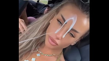 Geri nikol пръскат е със сперма по лицето