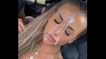 Geri nikol пръскат е със сперма по лицето