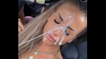 Geri nikol пръскат е със сперма по лицето