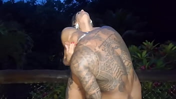 The rock fucks bareback horny milf at the pool of the resort preview