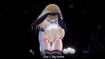 Kancolle ship bismarck dancing and stripping in public