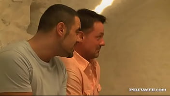 Miky gold gives two studs a handjob and blowjob before getting a dp