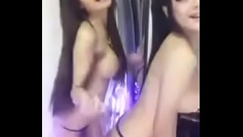 Dance sexy girl playing with thier big boobs