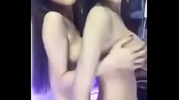 Dance sexy girl playing with thier big boobs