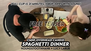 Cmnf overhead candid spaghetti dinner