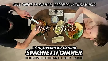 Cmnf overhead candid spaghetti dinner