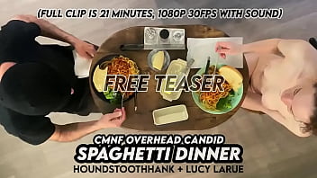 Cmnf overhead candid spaghetti dinner Cmnf overhead candid spaghetti dinner