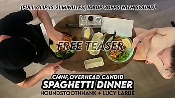 Cmnf overhead candid spaghetti dinner