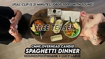 Cmnf overhead candid spaghetti dinner