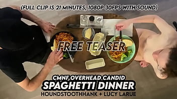 Cmnf overhead candid spaghetti dinner