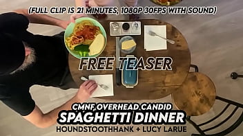 Cmnf overhead candid spaghetti dinner