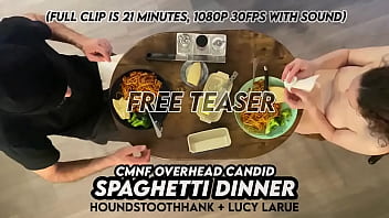 Cmnf overhead candid spaghetti dinner