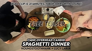 Cmnf overhead candid spaghetti dinner