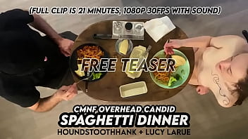 Cmnf overhead candid spaghetti dinner