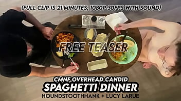 Cmnf overhead candid spaghetti dinner