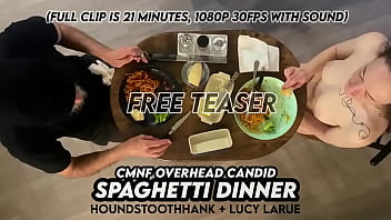 Cmnf overhead candid spaghetti dinner Cmnf overhead candid spaghetti dinner