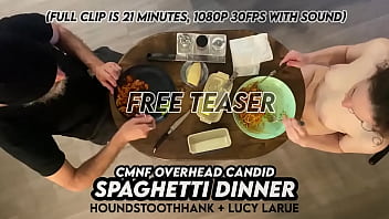 Cmnf overhead candid spaghetti dinner