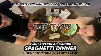 Cmnf overhead candid spaghetti dinner