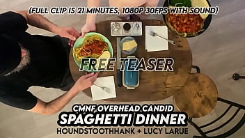 Cmnf overhead candid spaghetti dinner