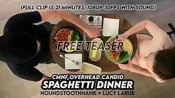 Cmnf overhead candid spaghetti dinner