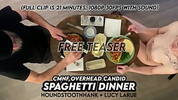 Cmnf overhead candid spaghetti dinner