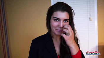 Brunette hottie vicky masturbates while giving a bj and gets deeply banged