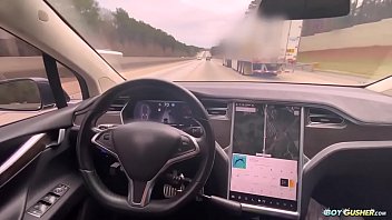 Calhoun Fucking James While Tesla Is Driving Itself thumbnail