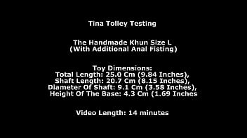 Tina tolley testing the handmade khun size l with additional anal fisting twt336