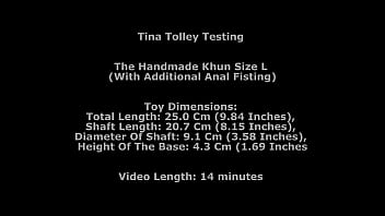 Tina tolley testing the handmade khun size l with additional anal fisting twt336