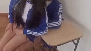 Wtf so cute but she's not innocent anymore hot student taking private lessons with her classmate and he fucks her right in the classroom