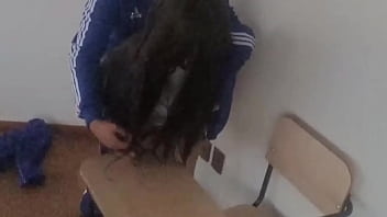 Wtf so cute but she's not innocent anymore hot student taking private lessons with her classmate and he fucks her right in the classroom