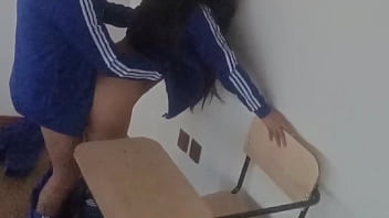 Wtf so cute but she's not innocent anymore hot student taking private lessons with her classmate and he fucks her right in the classroom