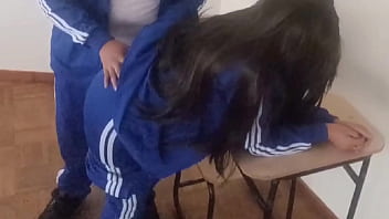 Wtf so cute but she's not innocent anymore hot student taking private lessons with her classmate and he fucks her right in the classroom