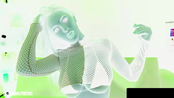 Angel youngs is a naughty busty goth who gets facial