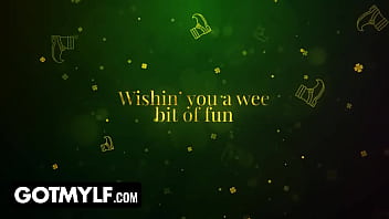 It's st patrick’s day & madison is wearing a hot green outfit she searches for four leaf clovers