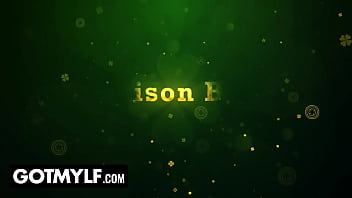 It's st patrick’s day & madison is wearing a hot green outfit she searches for four leaf clovers