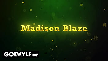 It's st patrick’s day & madison is wearing a hot green outfit she searches for four leaf clovers